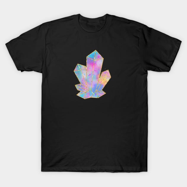 Bright Colourful Crystal Shard T-Shirt by Erinnn48